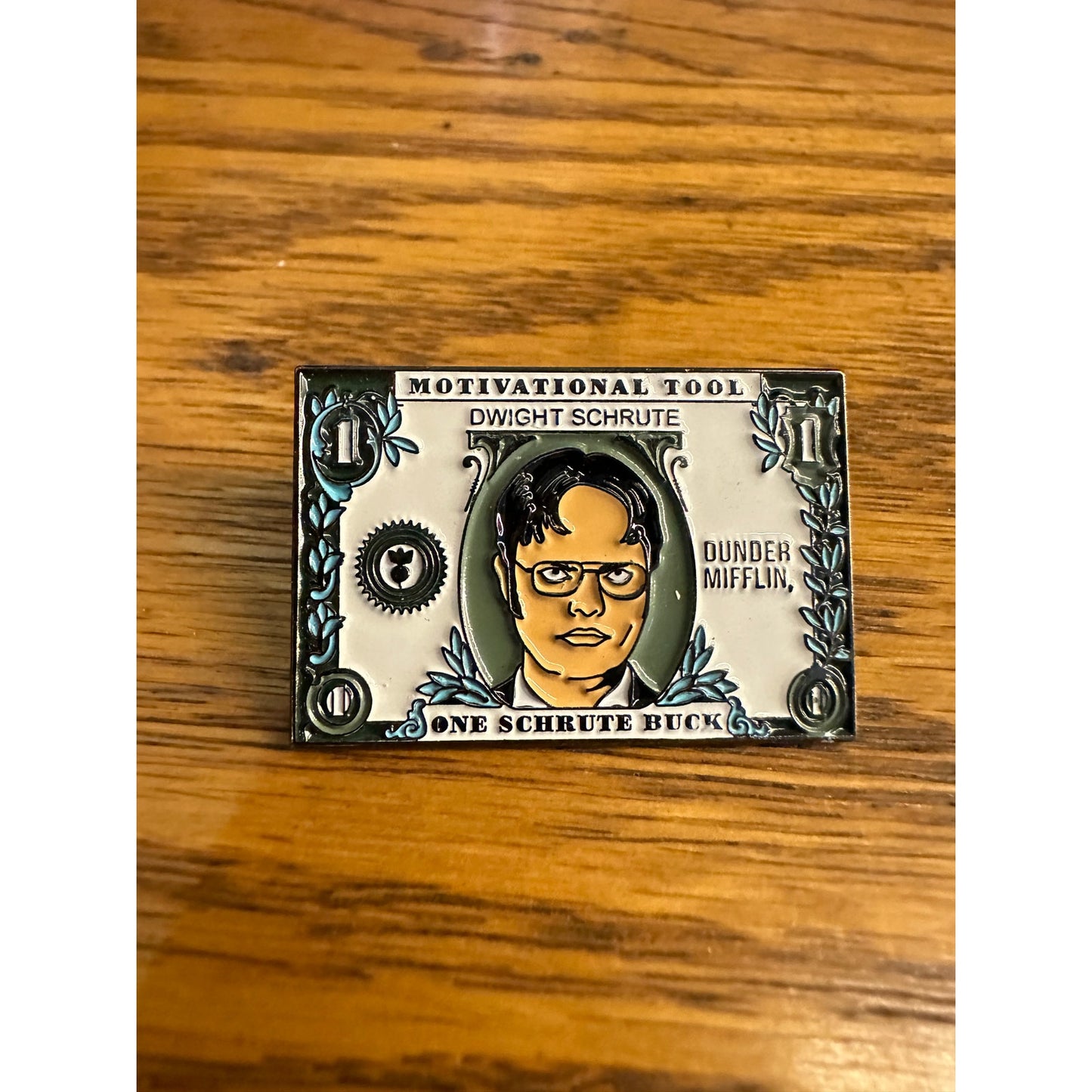 The Office Dwight Schrute Pinback Label Pin