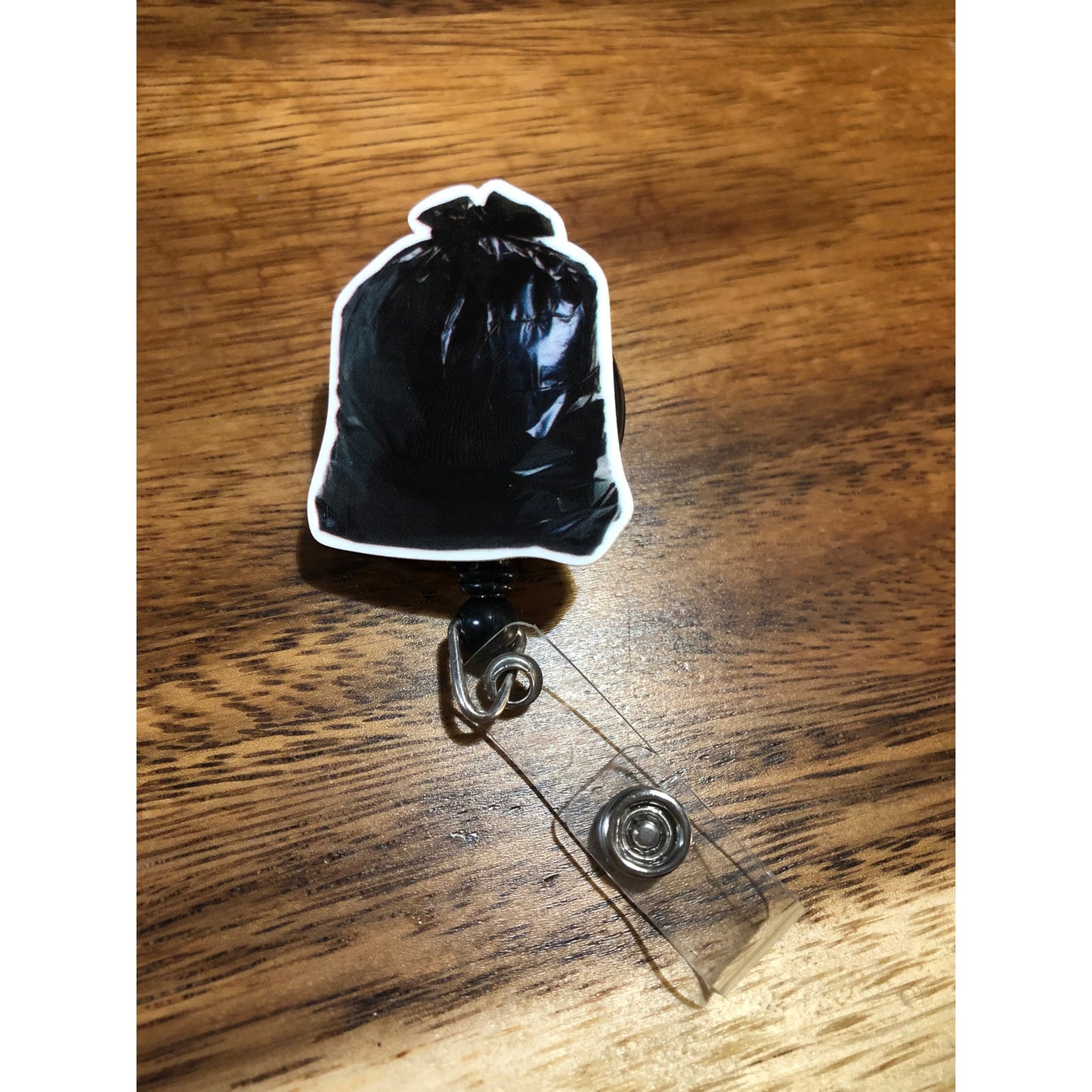 Garbage Bag Trash Bag Badge Reel with Swivel Back