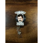 Ron Swanson Never half Ass 2 things Badge Reel with Swivel Back