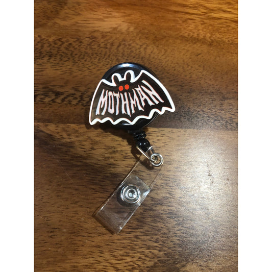 Mothman Badge Reel with Swivel Back