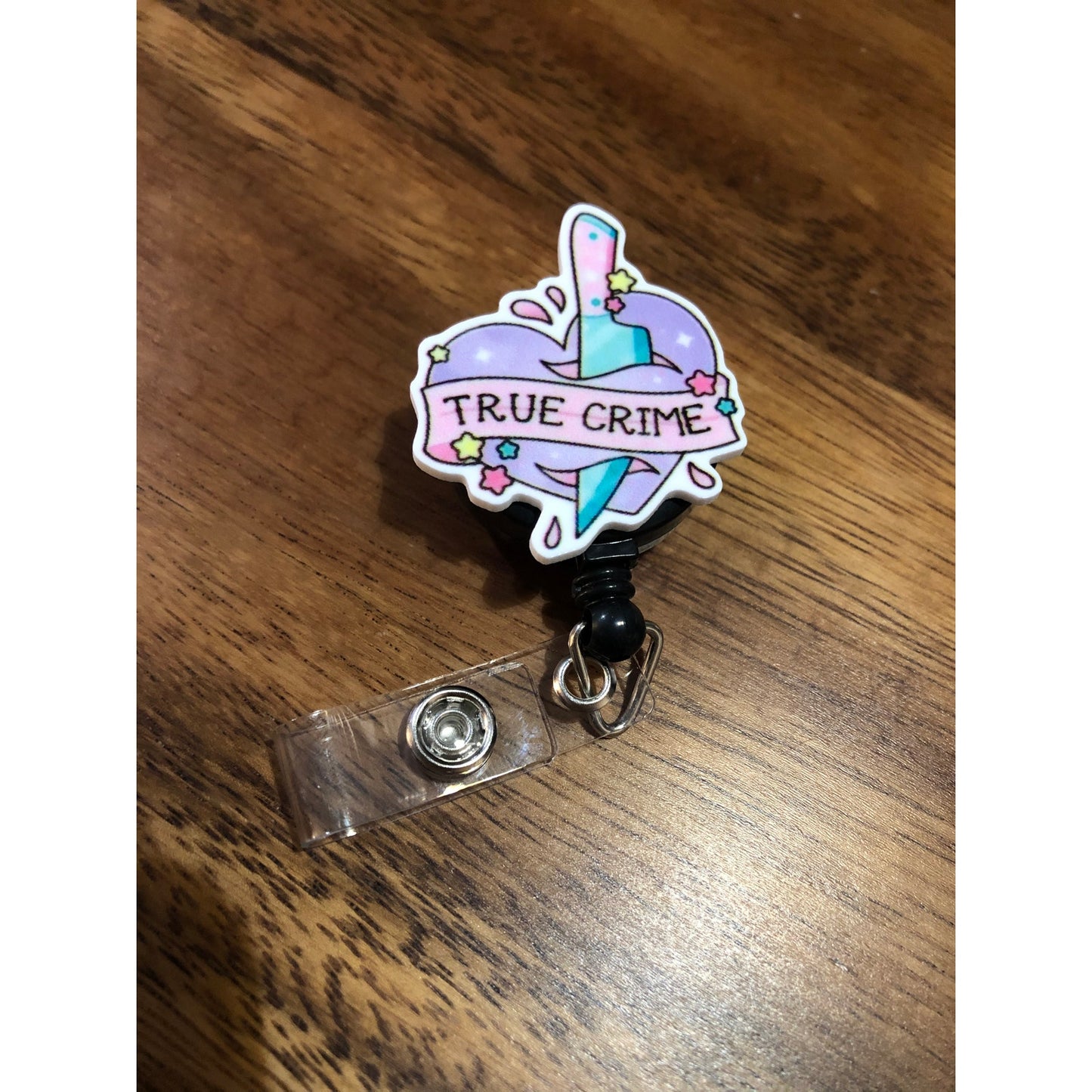 True Crime Badge Reel with Swivel Back