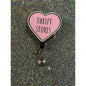 I Love Thrift Stores Badge Reel with Swivel Back