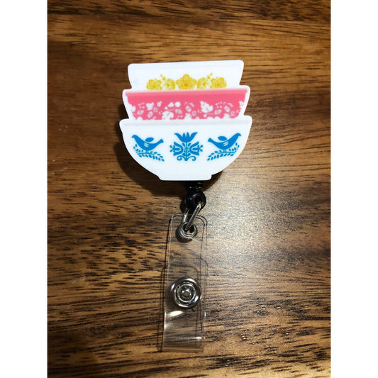 Pyrex Badge Reel with Swivel Back