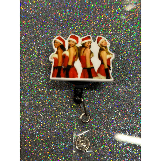 Mean Girls Christmas Badge Reel with Swivel Back