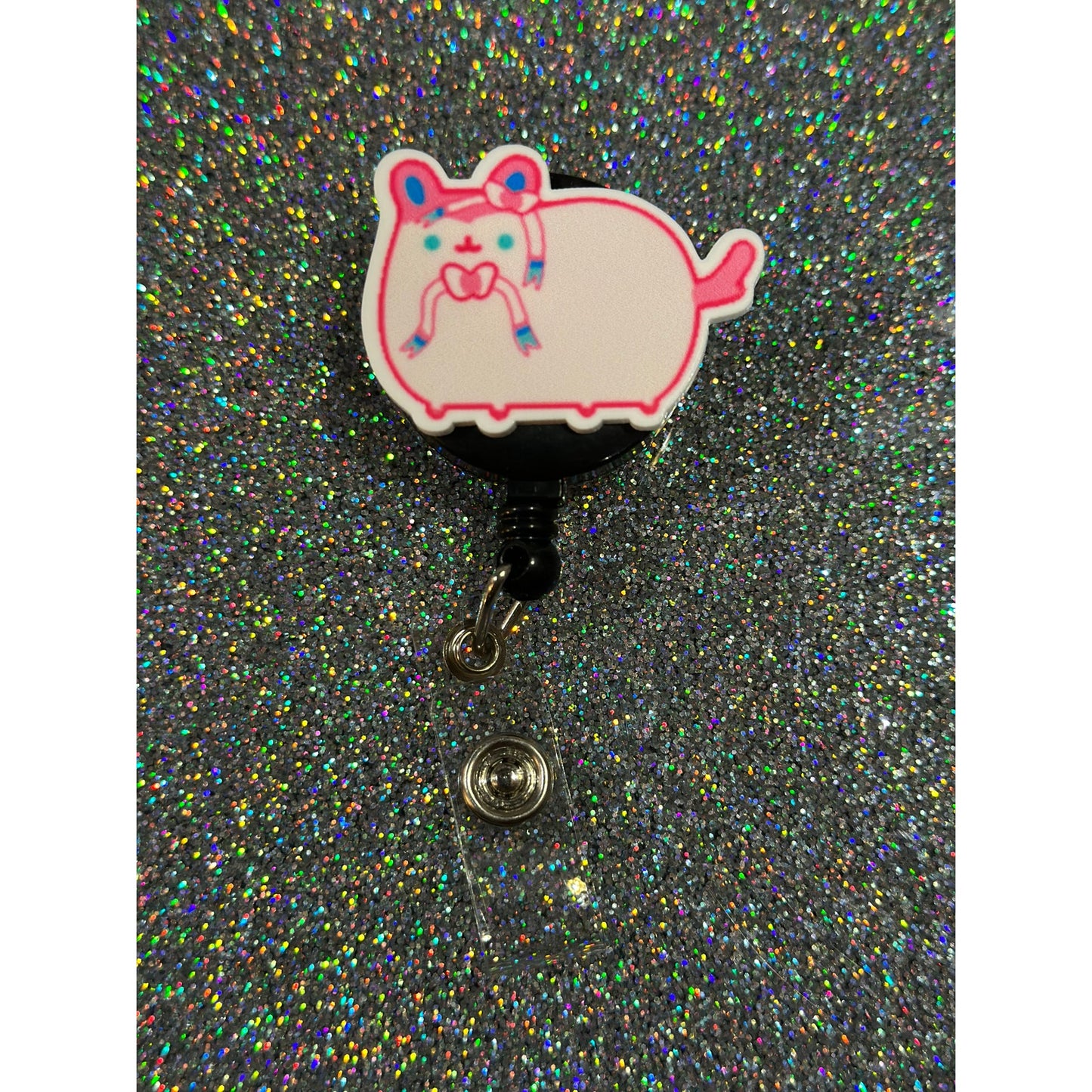 Pokemon Sylveon Pusheen Badge Reel with Swivel Back