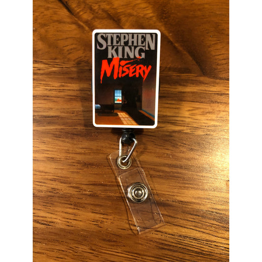 Stephen King Misery Badge Reel with Swivel Back