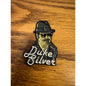 Duke Silver Ron Swanson Parks and Rec Pinback Label Pin