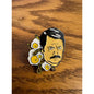 Ron Swanson Bacon and Eggs Parks and Rec Pinback Label Pin