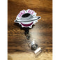 Space Ace Asexual Pride Flag Badge Reel with Swivel Back