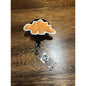 Dinosaur Dino Nuggets Nuggies Badge Reel with Swivel Back