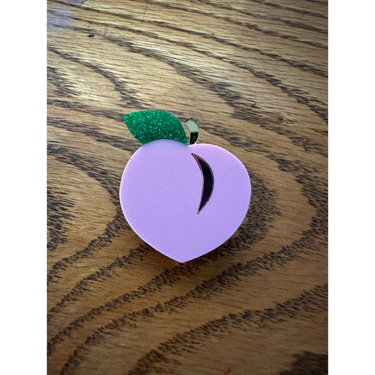 Peach Pinback Pin