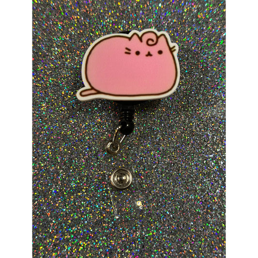 Pokemon Jigglypuff Pusheen Badge Reel with Swivel Back