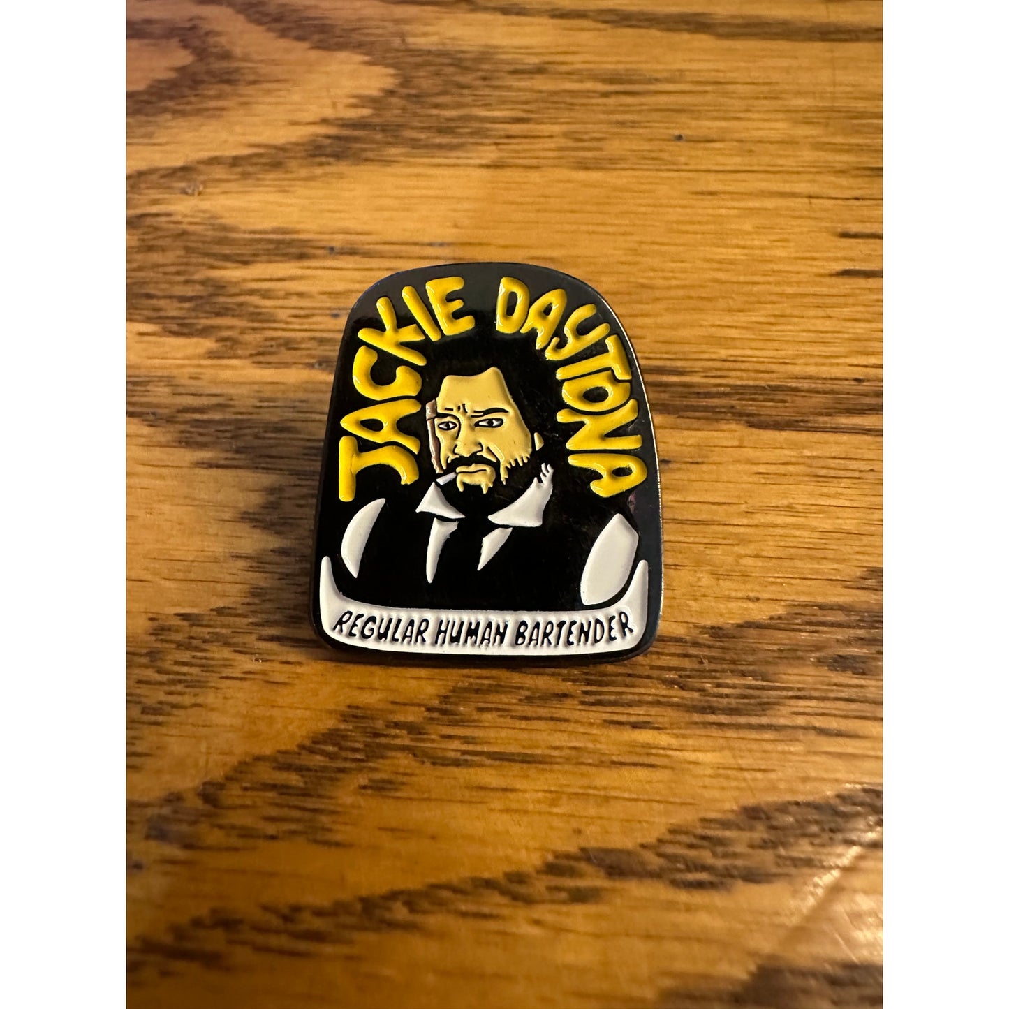 Jackie Daytona What We Do in the Shadows Pinback Label Pin