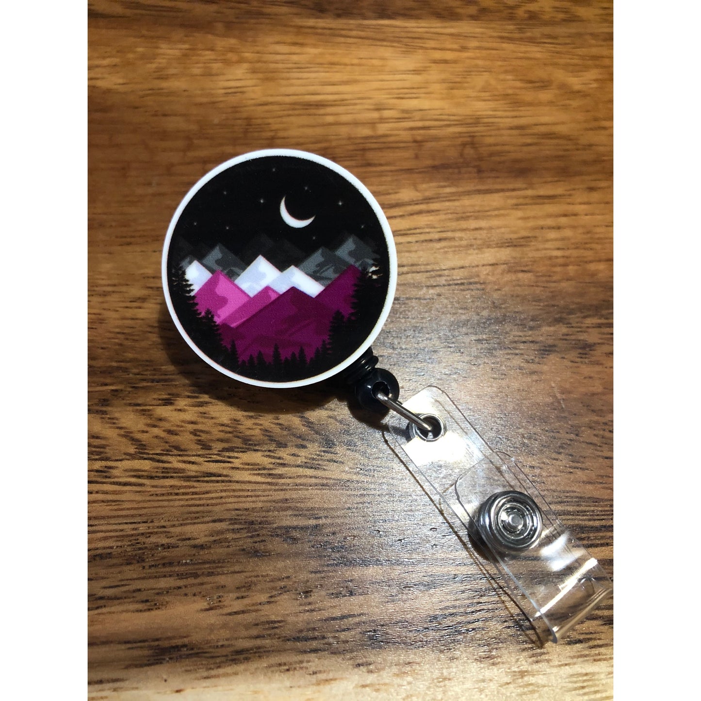 Ace Asexual Pride Flag Badge Reel with Swivel Back