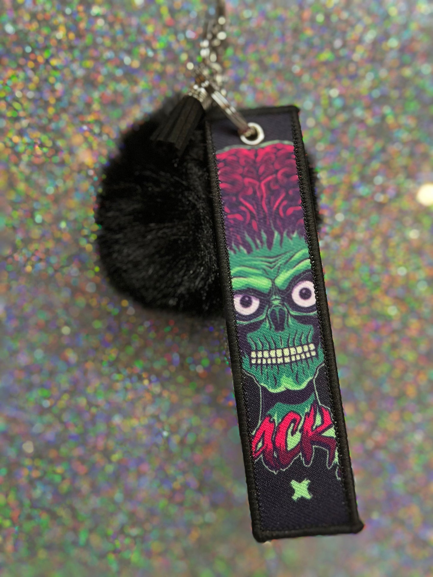 Mars Attacks Fey Fob Keychain with Pom Pom