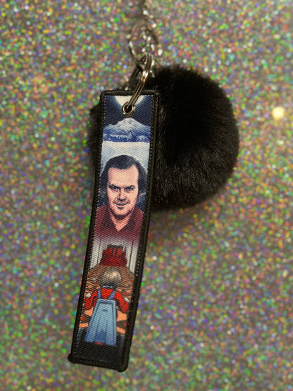 The Shining Key Fob Keychain with Pom Pom