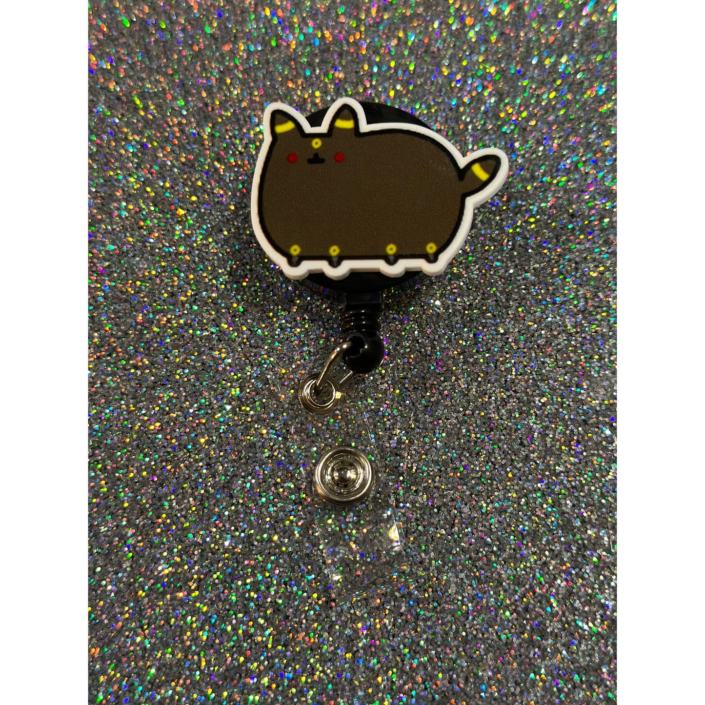 Pokemon Umbreon Pusheen Badge Reel with Swivel Back