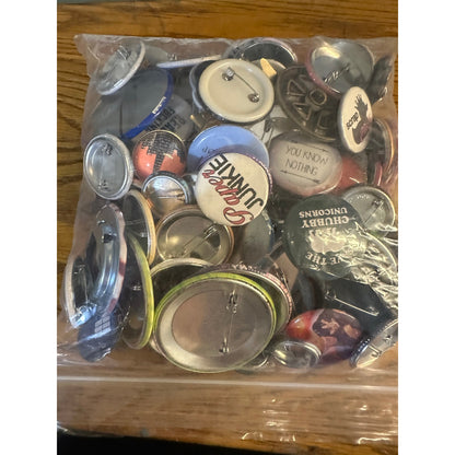 Random bag filled with Pinback Button Pins