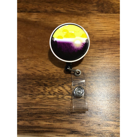 Non Binary Badge Reel with Swivel Back