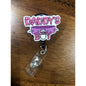 Daddy's Boy Badge Reel with Swivel Back