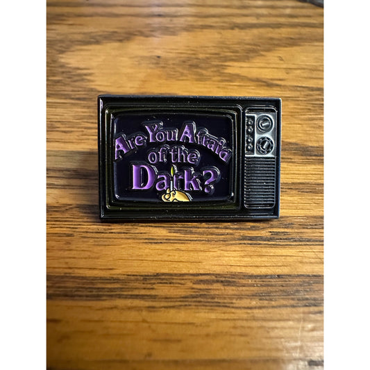 Are you afraid of the dark Pinback Label Pin