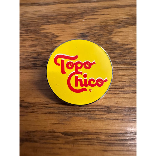 Topo Chico Pinback Label Pin