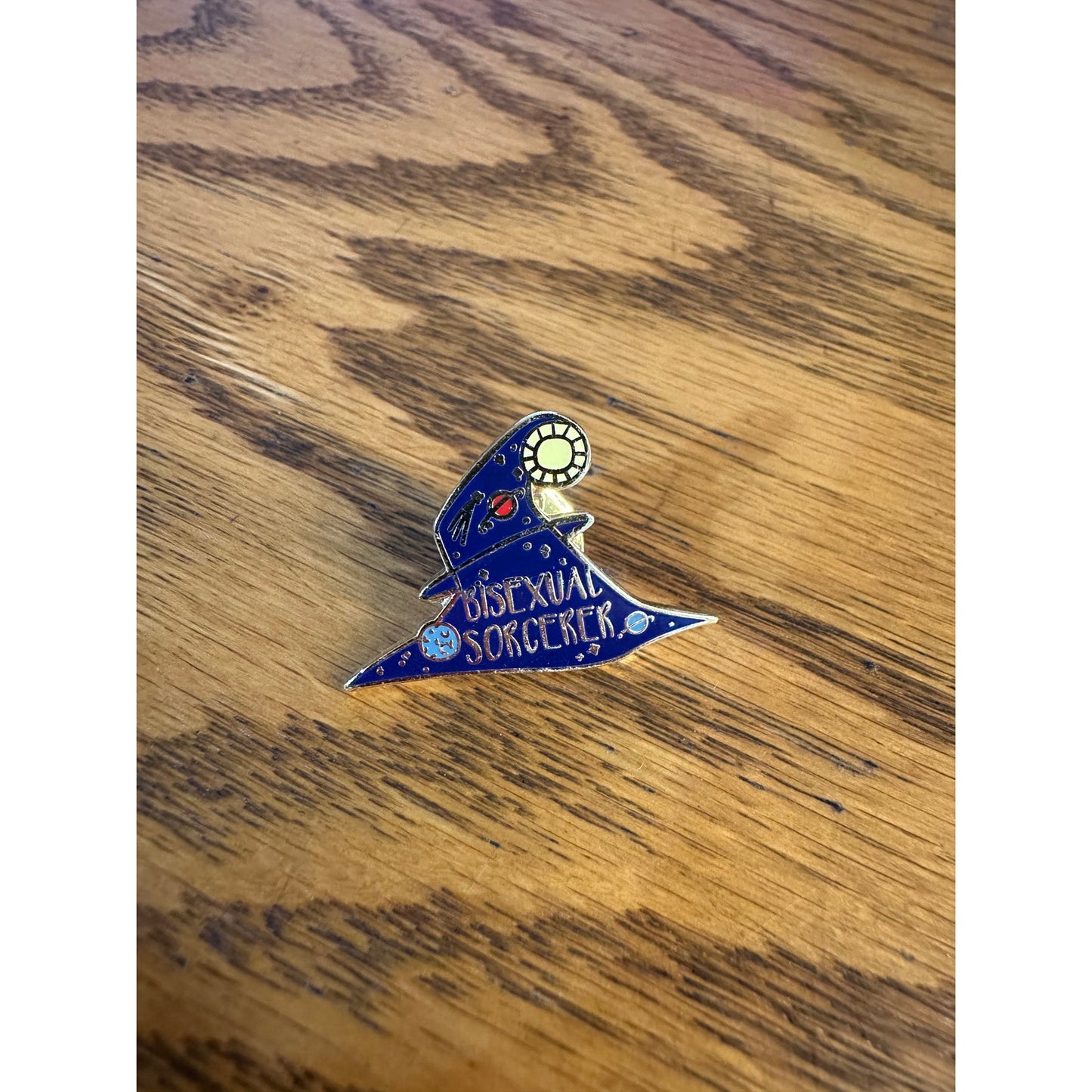 Bisexual Sorcerer Pinback Label Pin